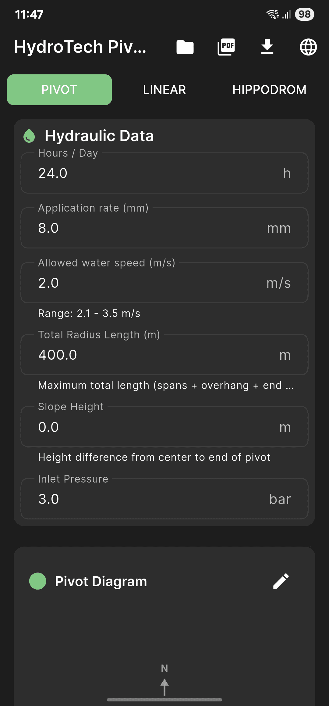 Pivot Map Interface